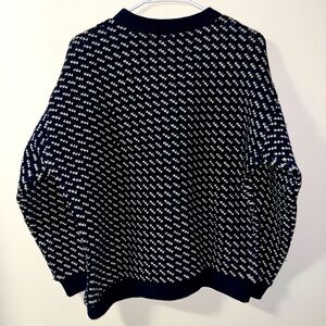 Vintage L.L. Bean Bird’s Eye Made in Norway Wool Sweater~Men’s Medium~Euc!